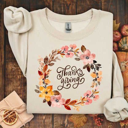 Thanksgiving Wreath Sweatshirt