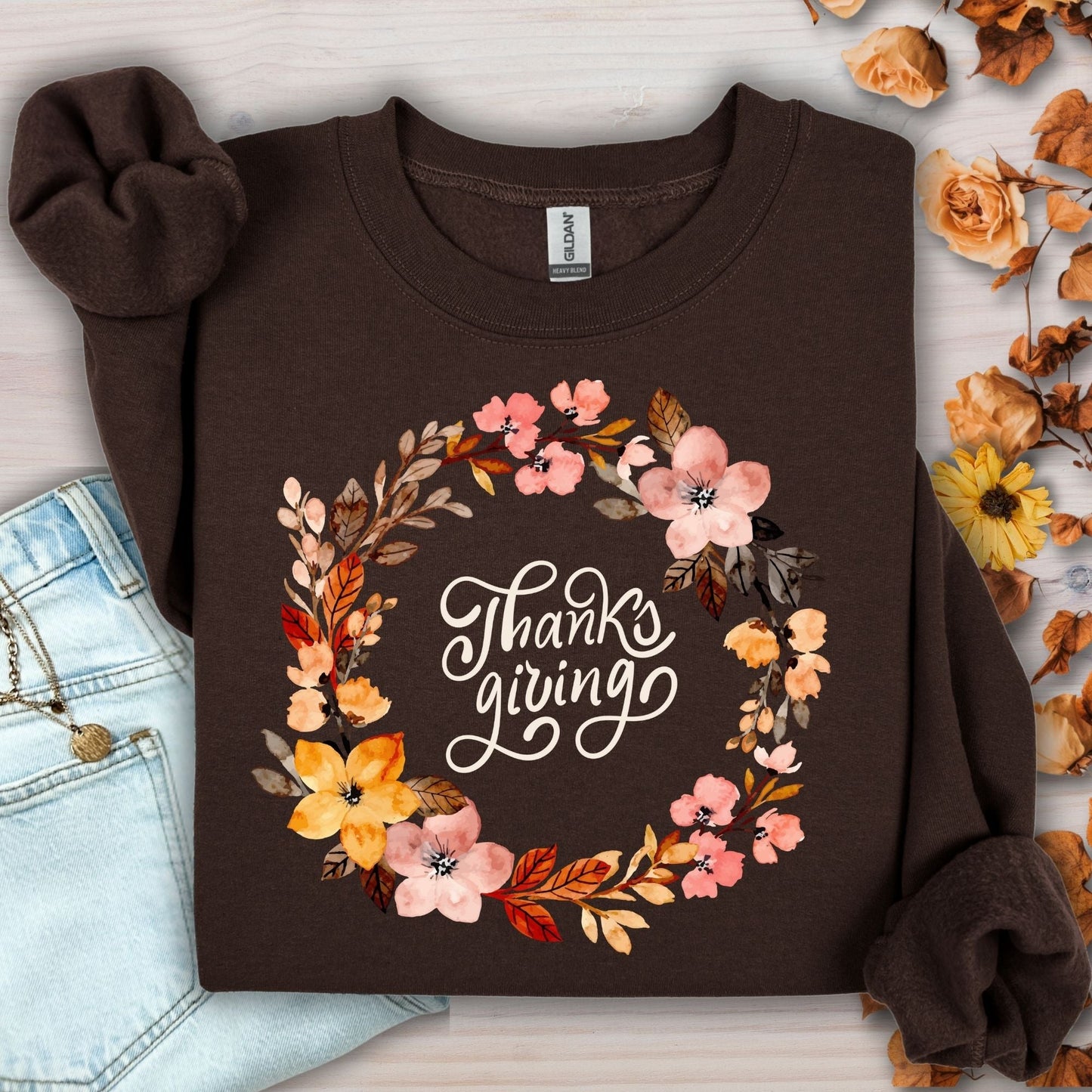 Thanksgiving Wreath Sweatshirt
