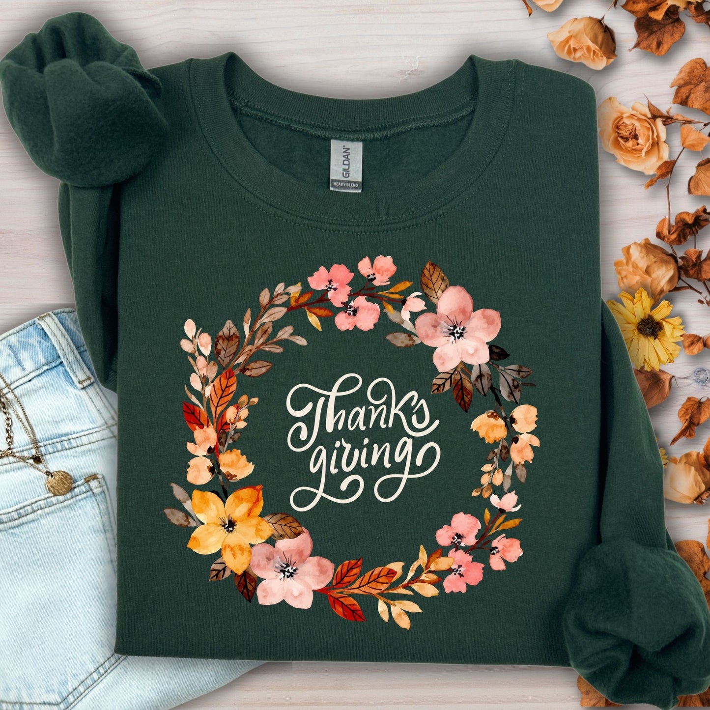Thanksgiving Wreath Sweatshirt