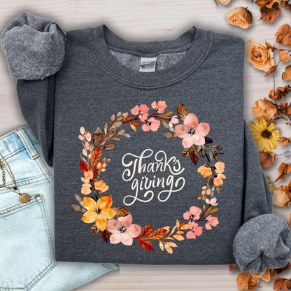 Thanksgiving Wreath Sweatshirt
