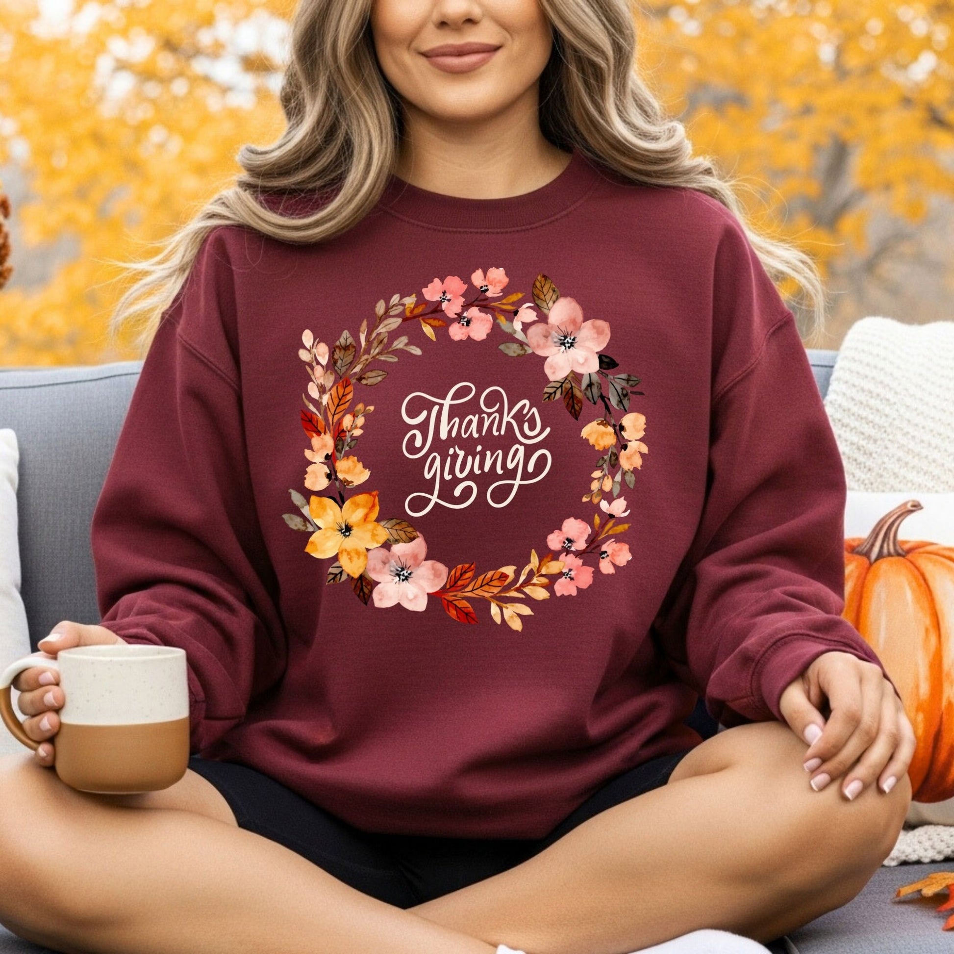 Thanksgiving Wreath Sweatshirt