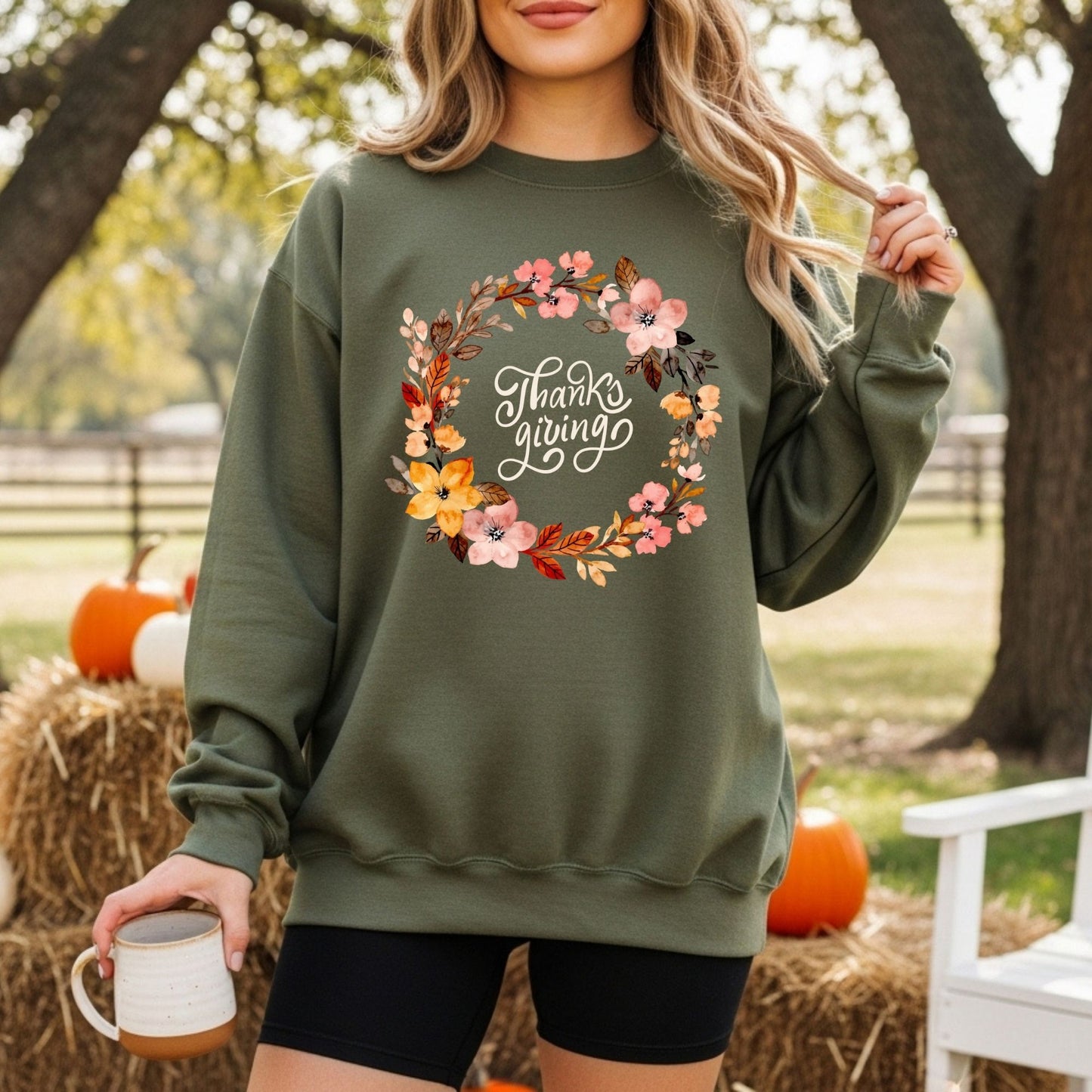 Thanksgiving Wreath Sweatshirt