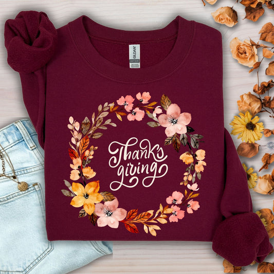 Thanksgiving Wreath Sweatshirt