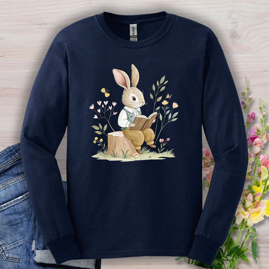 The Bookish Spring Bunny Long Sleeve Tee