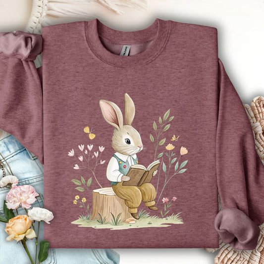The Bookish Spring Bunny Sweatshirt