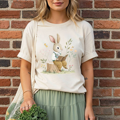 The Bookish Spring Bunny T-Shirt