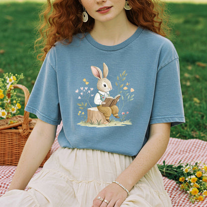 The Bookish Spring Bunny T-Shirt