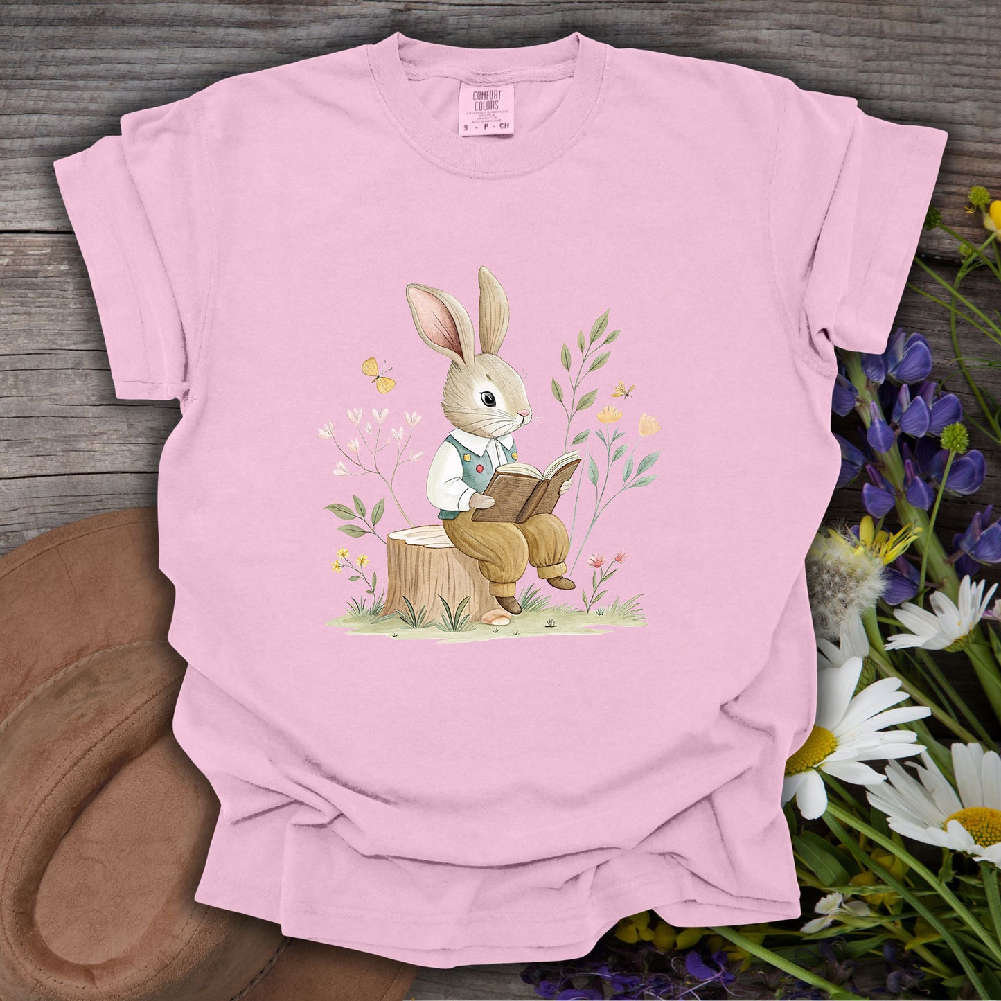 The Bookish Spring Bunny T-Shirt
