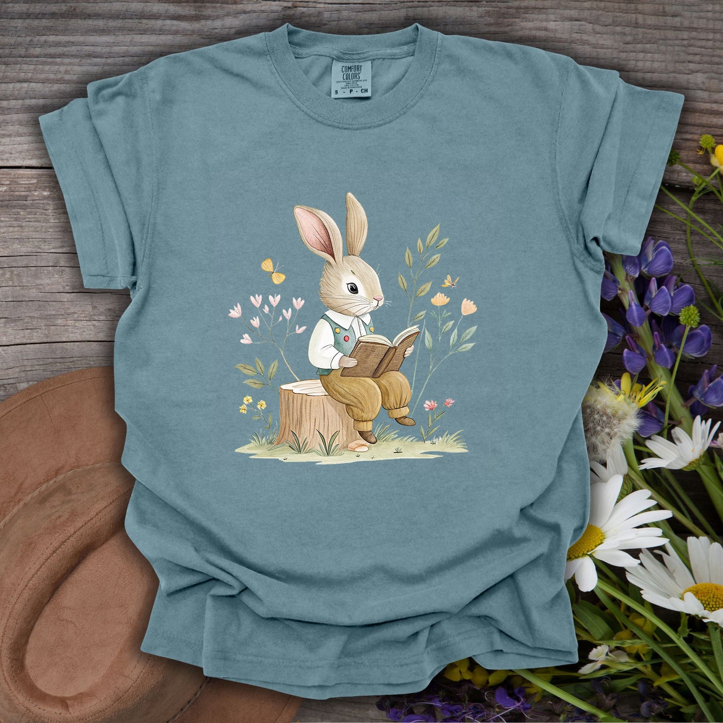 The Bookish Spring Bunny T-Shirt