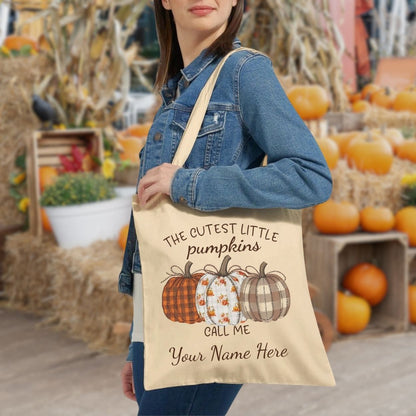 The Cutest Little Pumpkins Canvas Tote Bag