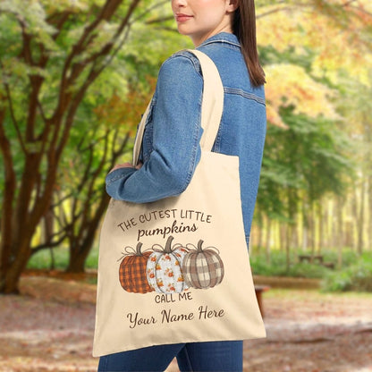 The Cutest Little Pumpkins Canvas Tote Bag