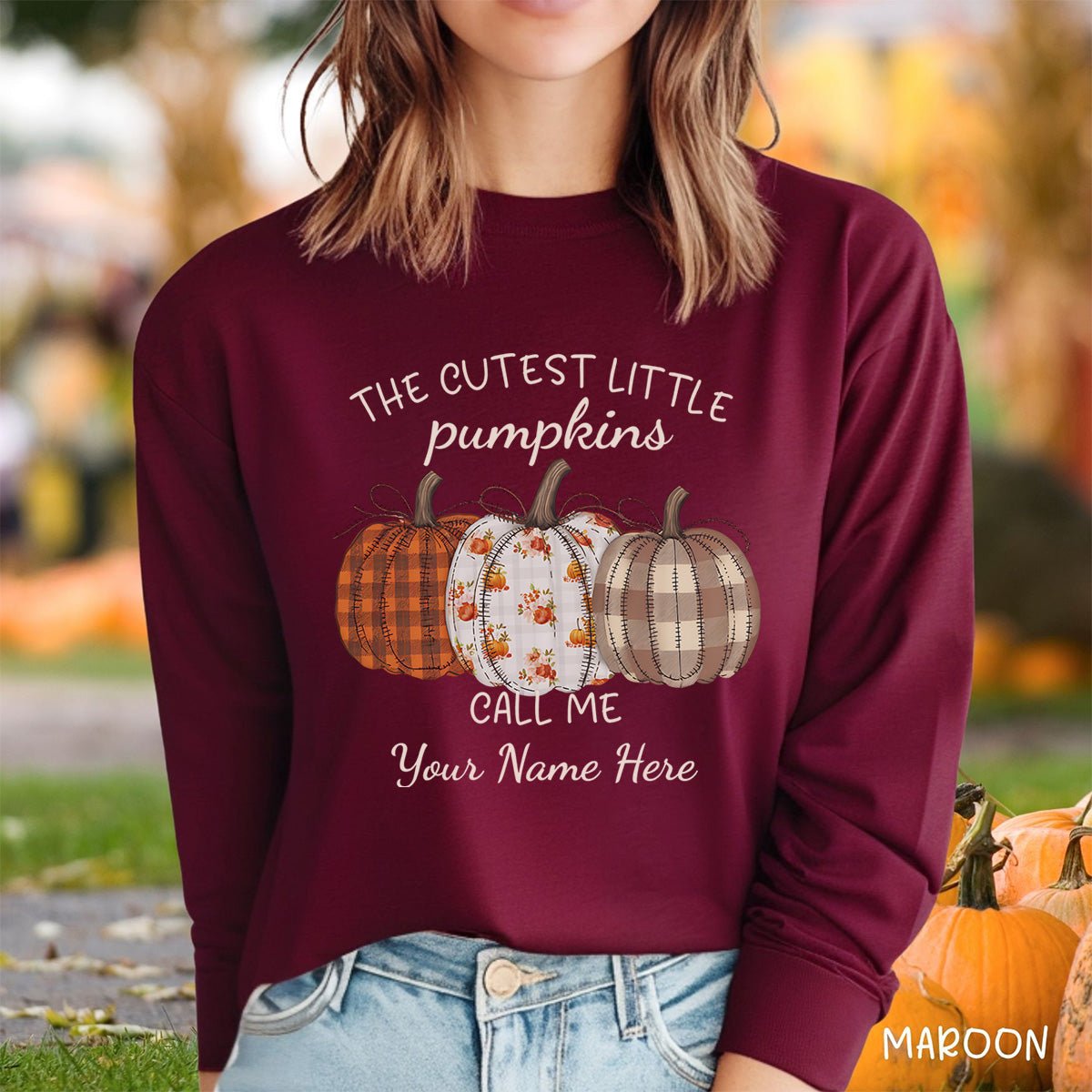 The Cutest Little Pumpkins Long Sleeve Tee