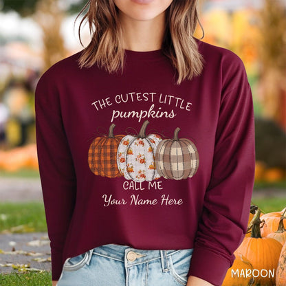 The Cutest Little Pumpkins Long Sleeve Tee