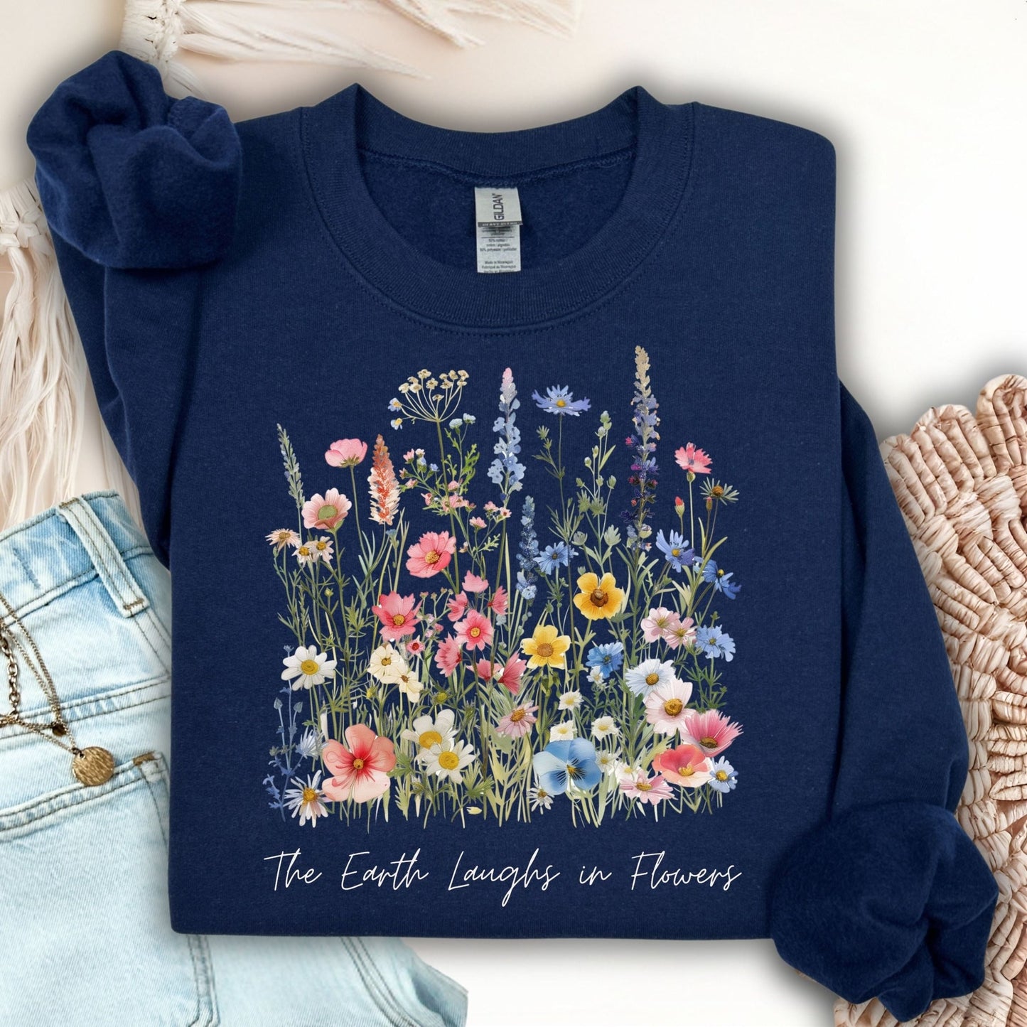 The Earth Laughs in Flowers Sweatshirt