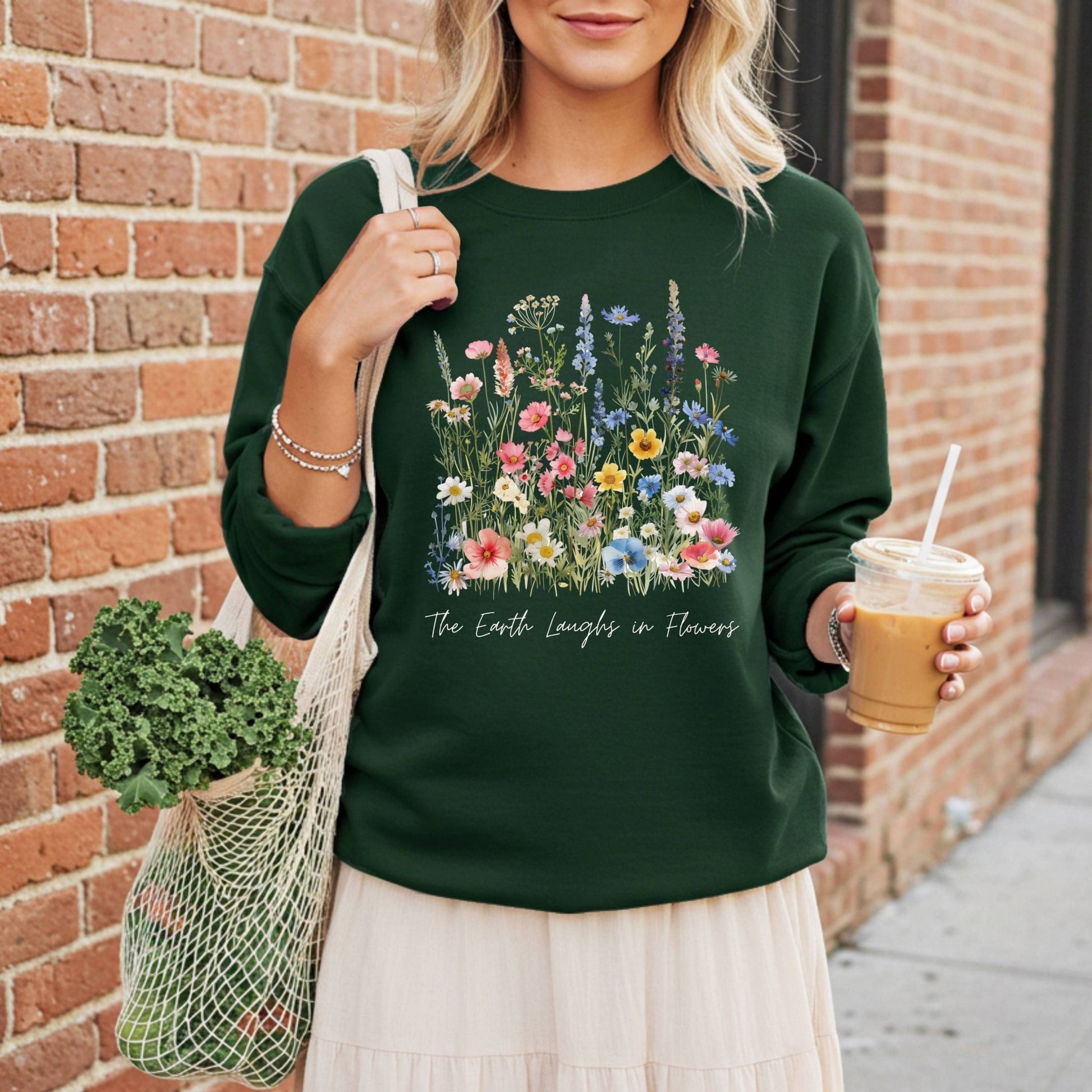 The Earth Laughs in Flowers Sweatshirt