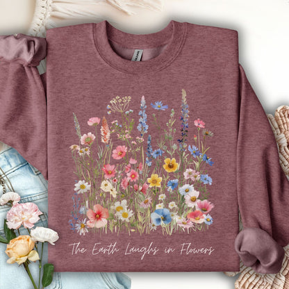 The Earth Laughs in Flowers Sweatshirt