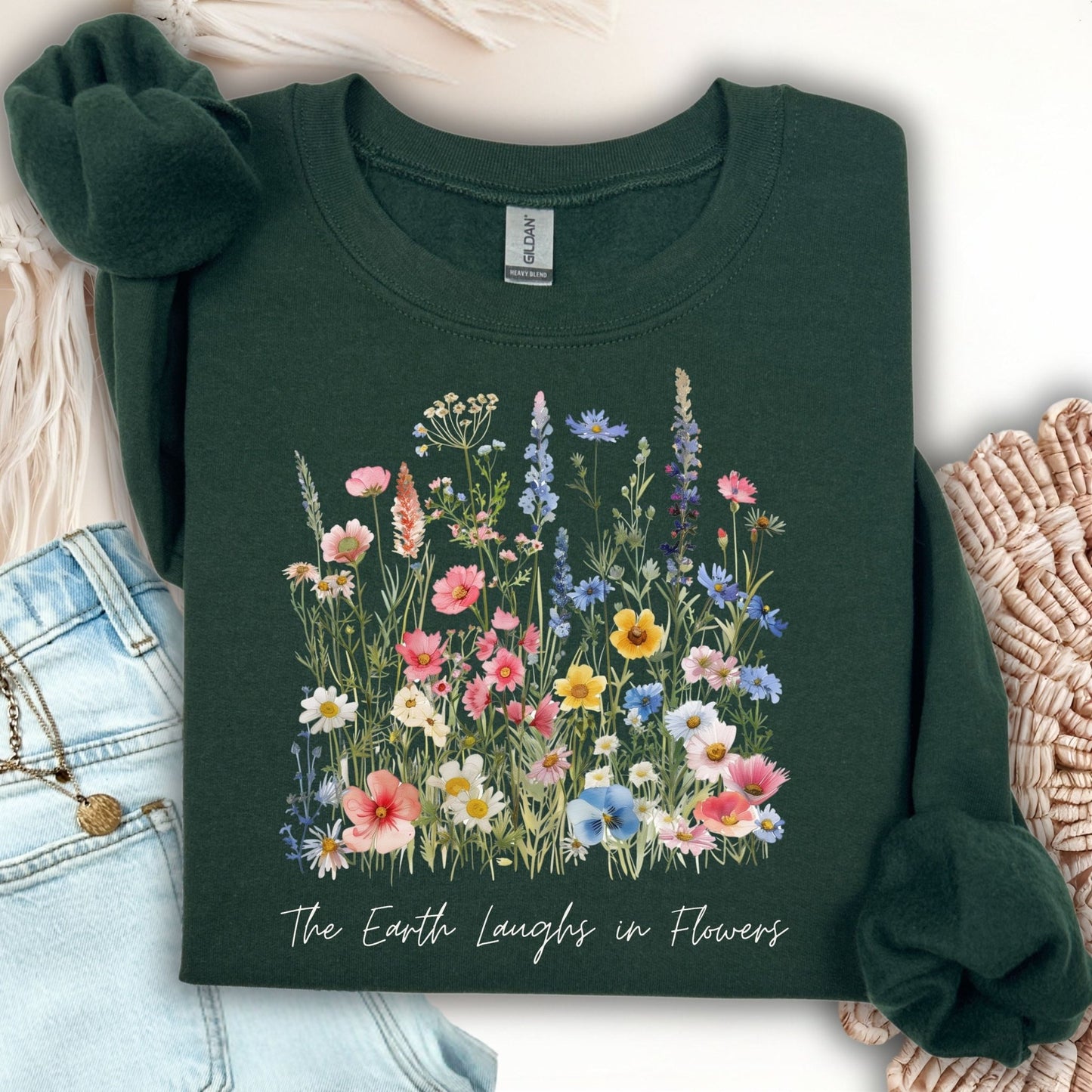 The Earth Laughs in Flowers Sweatshirt