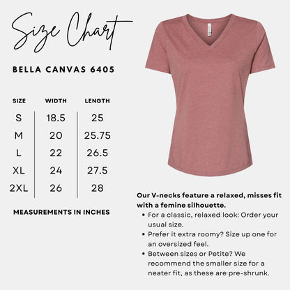 Heathered rose V-neck t-shirt with a relaxed fit, soft cotton/poly blend, and feminine silhouette.