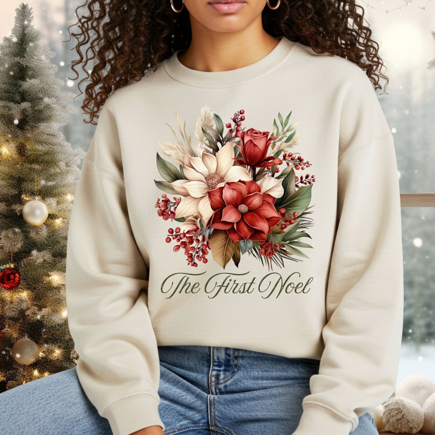 The First Noel Bouquet Sweatshirt