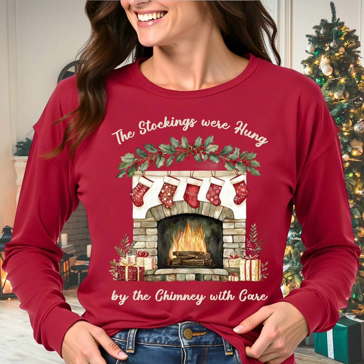 The Stockings Were Hung Long Sleeve Tee
