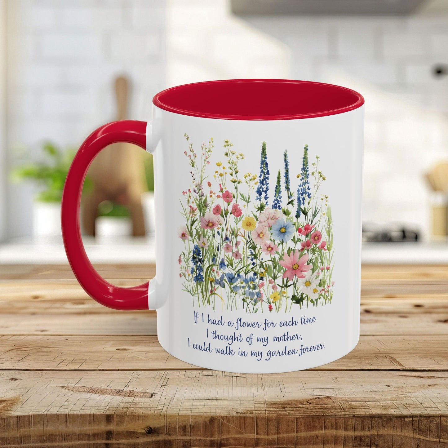 Thoughts of My Mother Wildflower Mug (11/15oz)