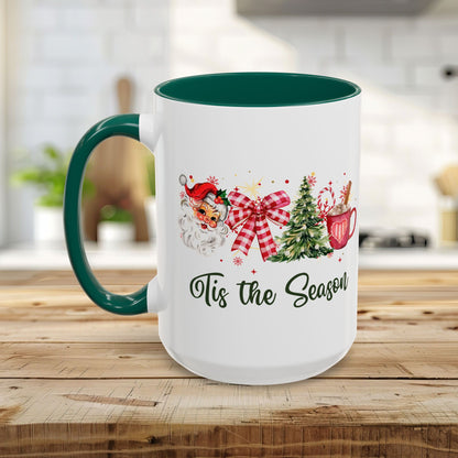 Tis The Season Retro Santa Christmas Mug (11/15oz)