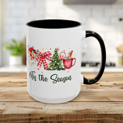 Tis The Season Retro Santa Christmas Mug (11/15oz)