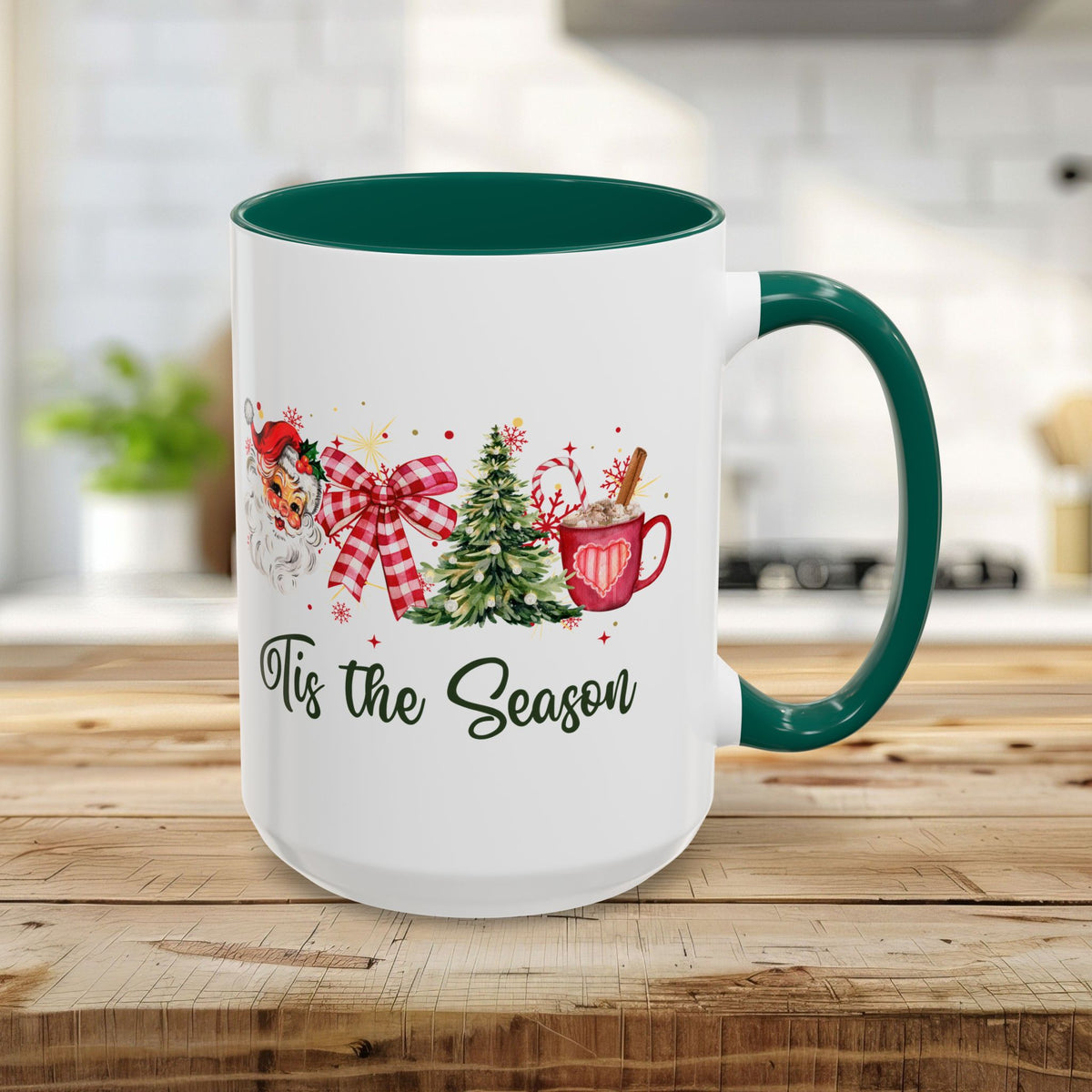 Tis The Season Retro Santa Christmas Mug (11/15oz)