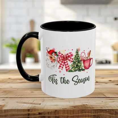 Tis The Season Retro Santa Christmas Mug (11/15oz)