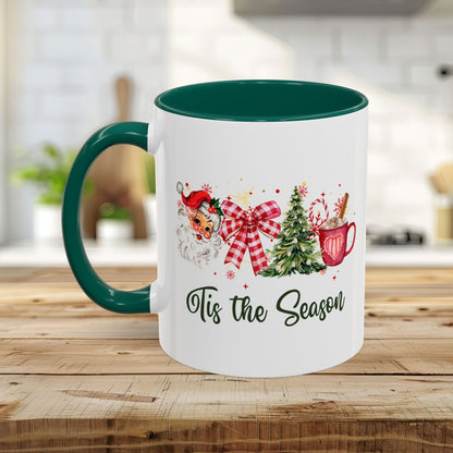 Tis The Season Retro Santa Christmas Mug (11/15oz)