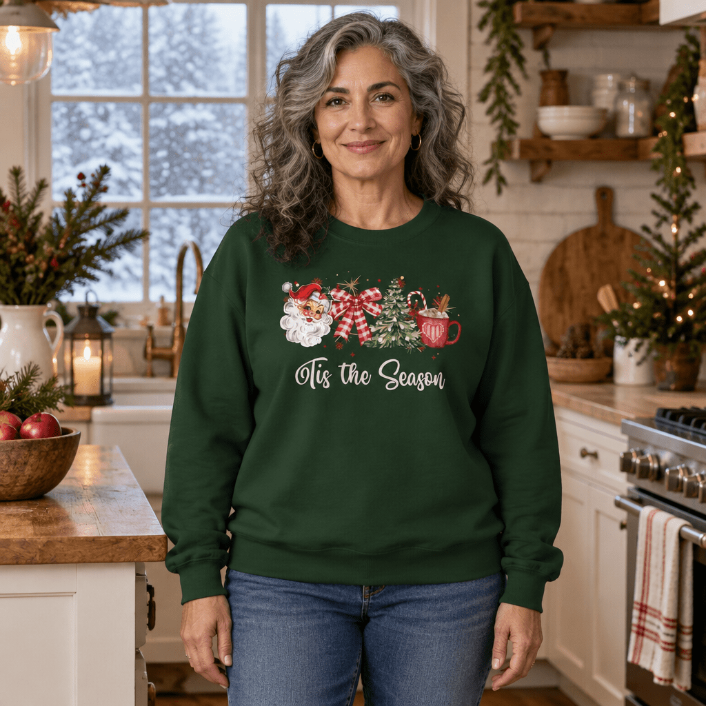 Tis the Season Retro Christmas Sweatshirt