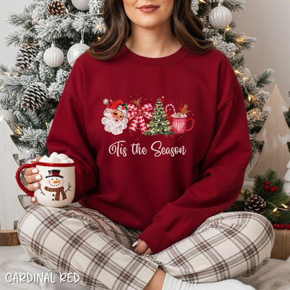 Tis the Season Retro Christmas Sweatshirt