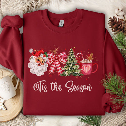 Tis the Season Retro Christmas Sweatshirt