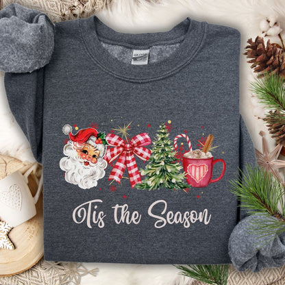 Tis the Season Retro Christmas Sweatshirt