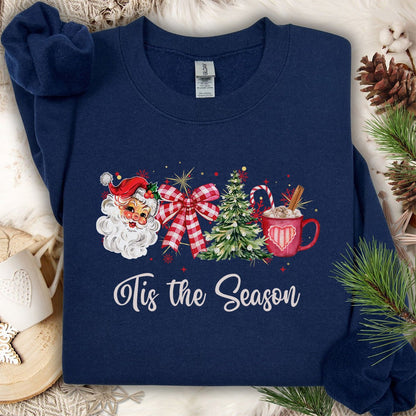 Tis the Season Retro Christmas Sweatshirt