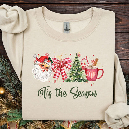 Tis the Season Retro Christmas Sweatshirt