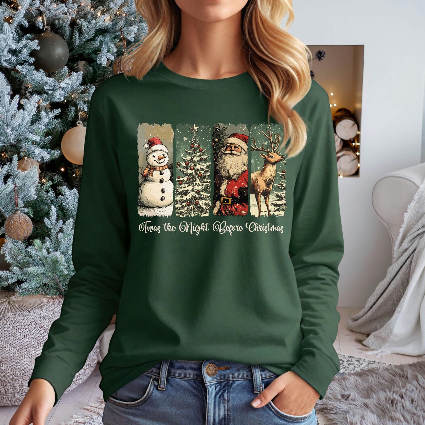 Twas the Night Before Christmas Long Sleeve Tee
