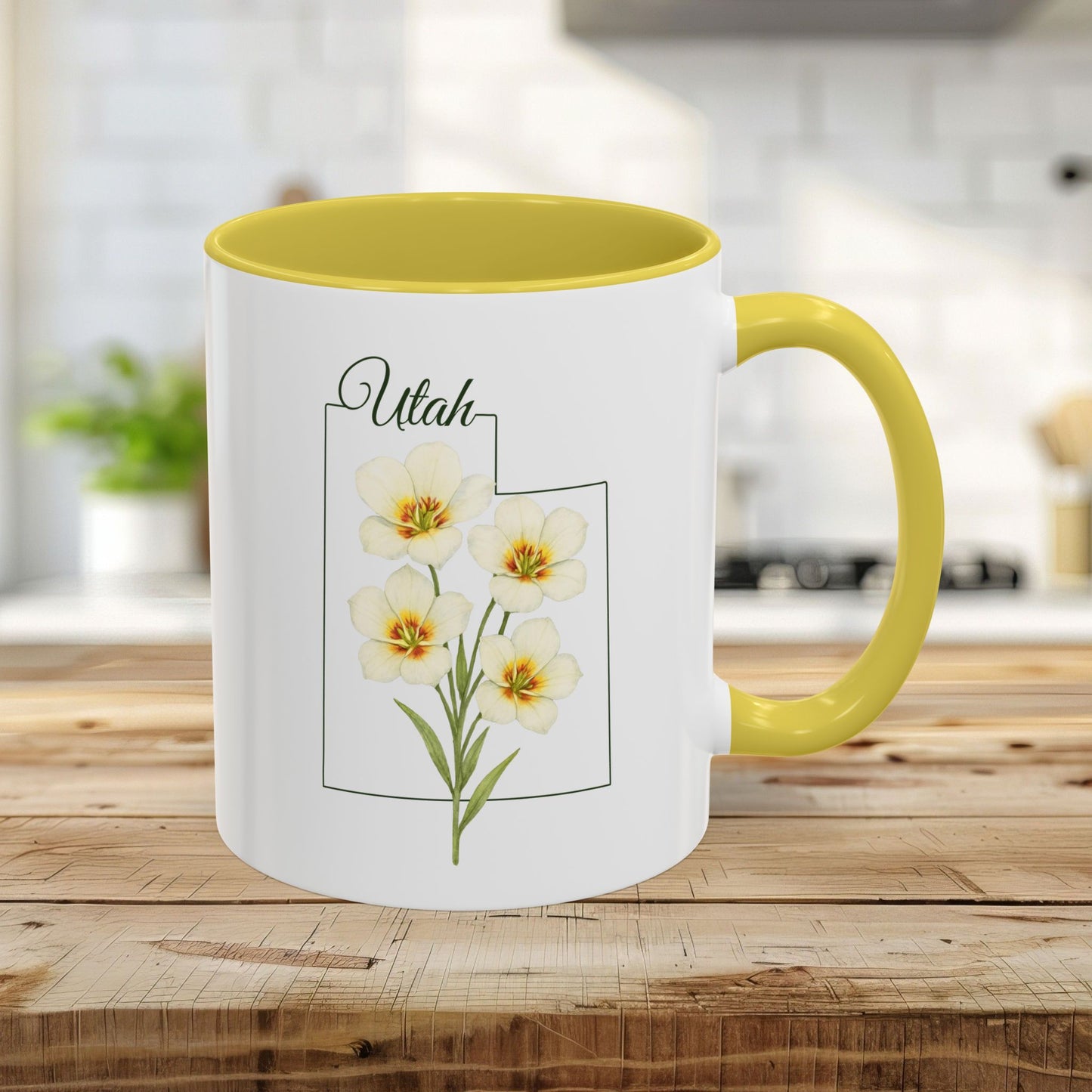 Utah State Flower Mug — Sego Lily (11/15oz)
