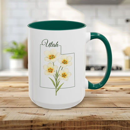 Utah State Flower Mug — Sego Lily (11/15oz)