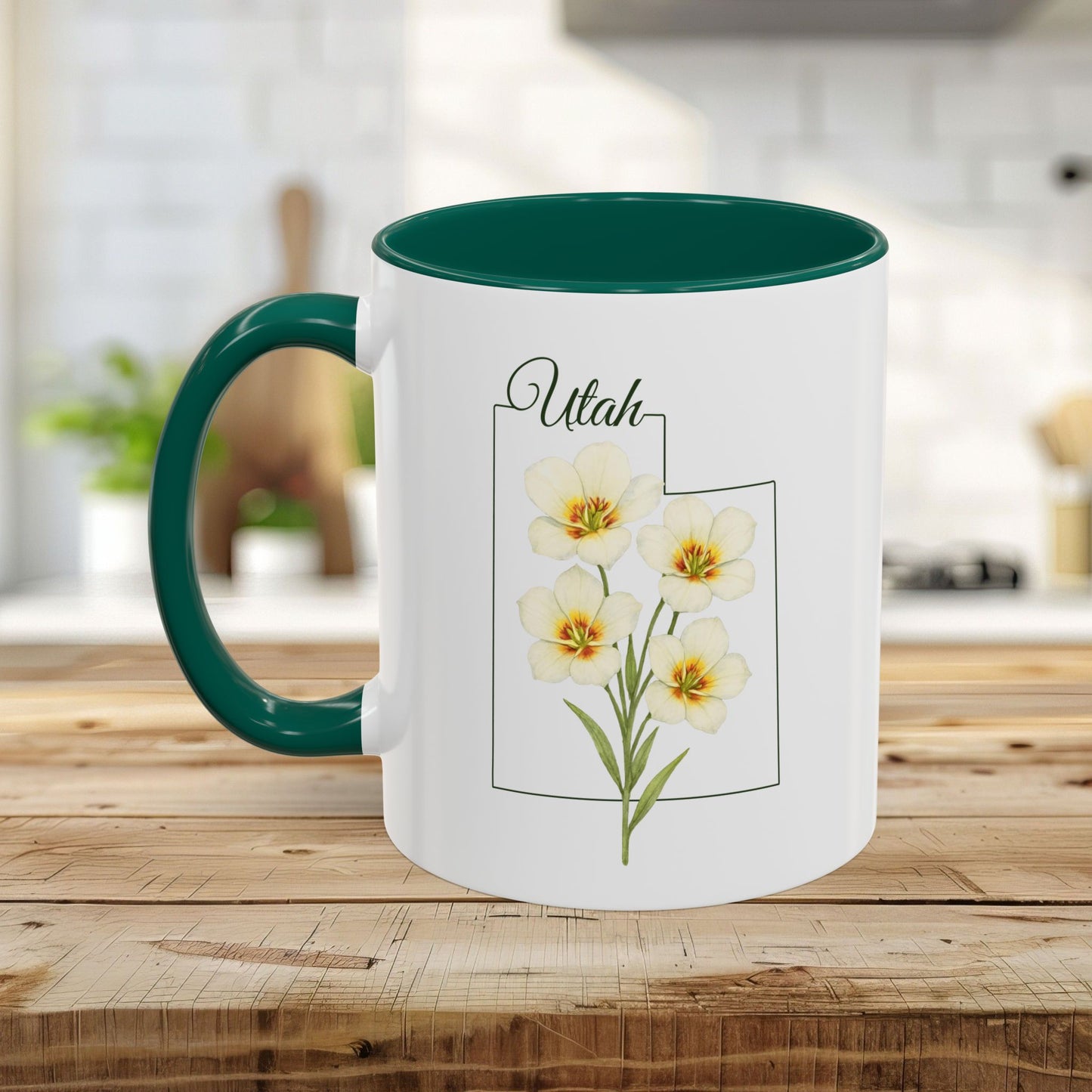 Utah State Flower Mug — Sego Lily (11/15oz)