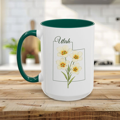 Utah State Flower Mug — Sego Lily (11/15oz)