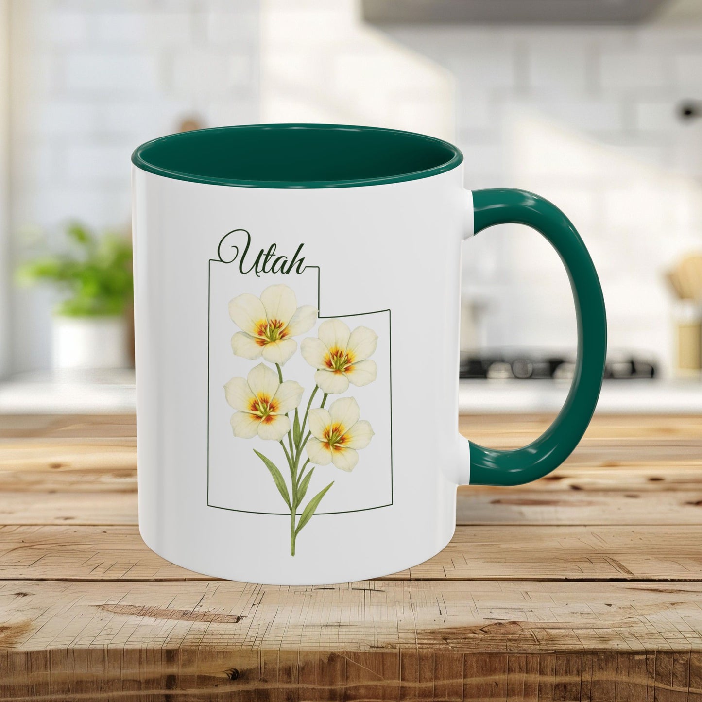 Utah State Flower Mug — Sego Lily (11/15oz)