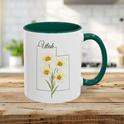 Utah State Flower Mug — Sego Lily (11/15oz)