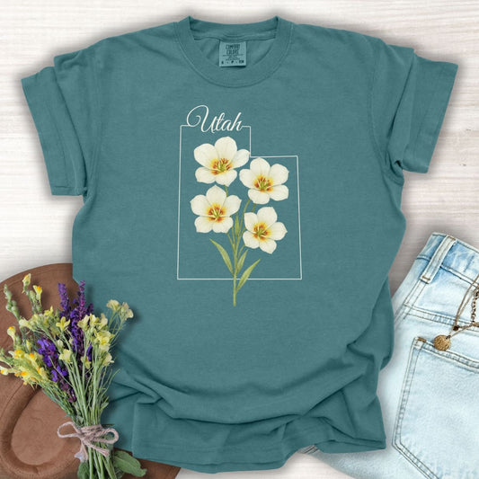 Utah State Flower T-Shirt — Sego Lily