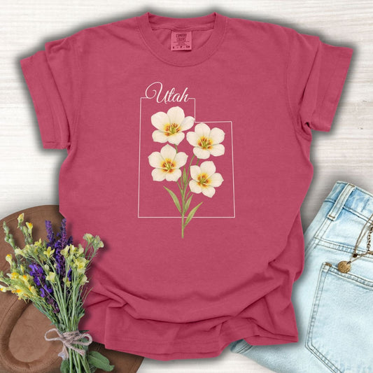 Utah State Flower T-Shirt — Sego Lily