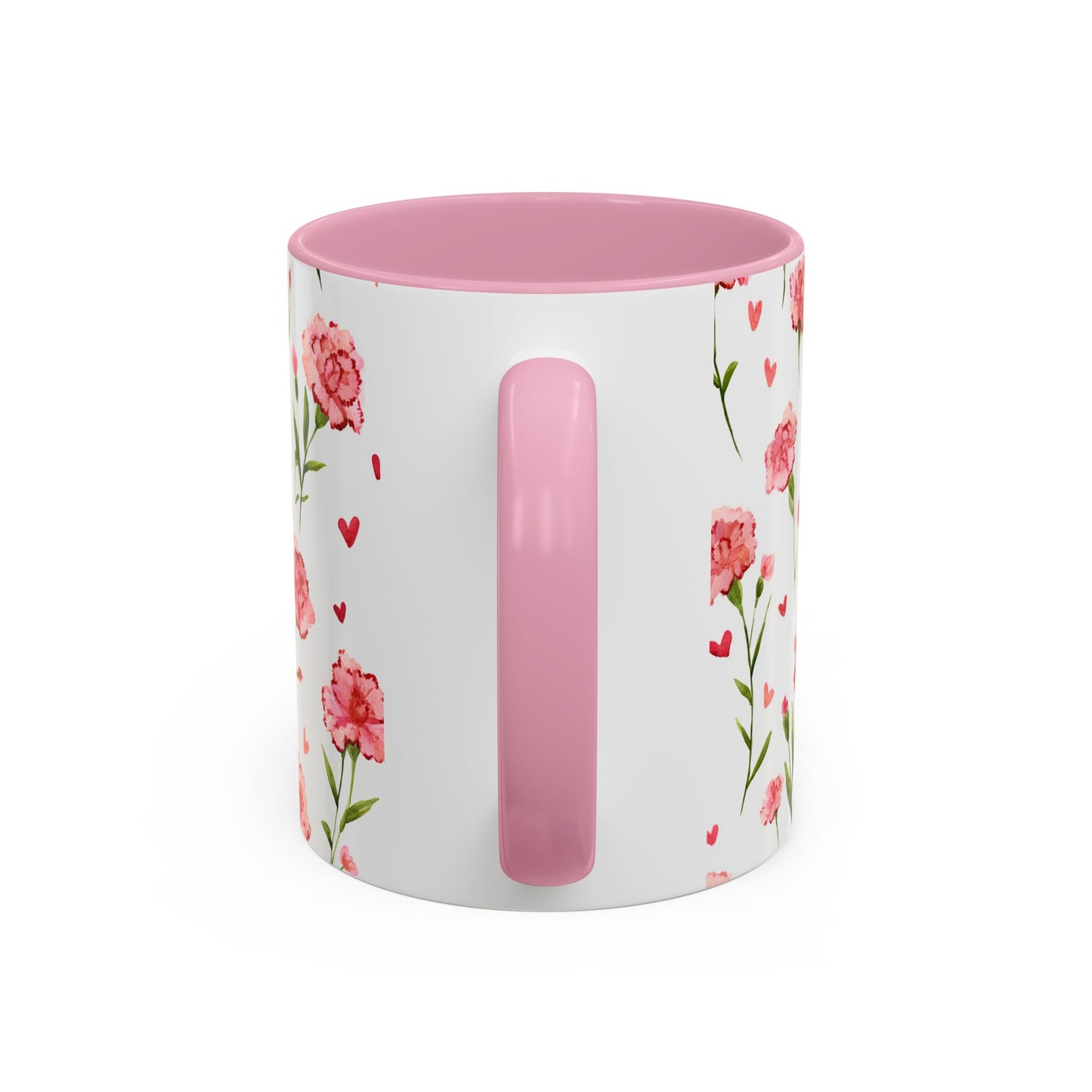Valentine's Carnations and Hearts 11 & 15 oz. Mug
