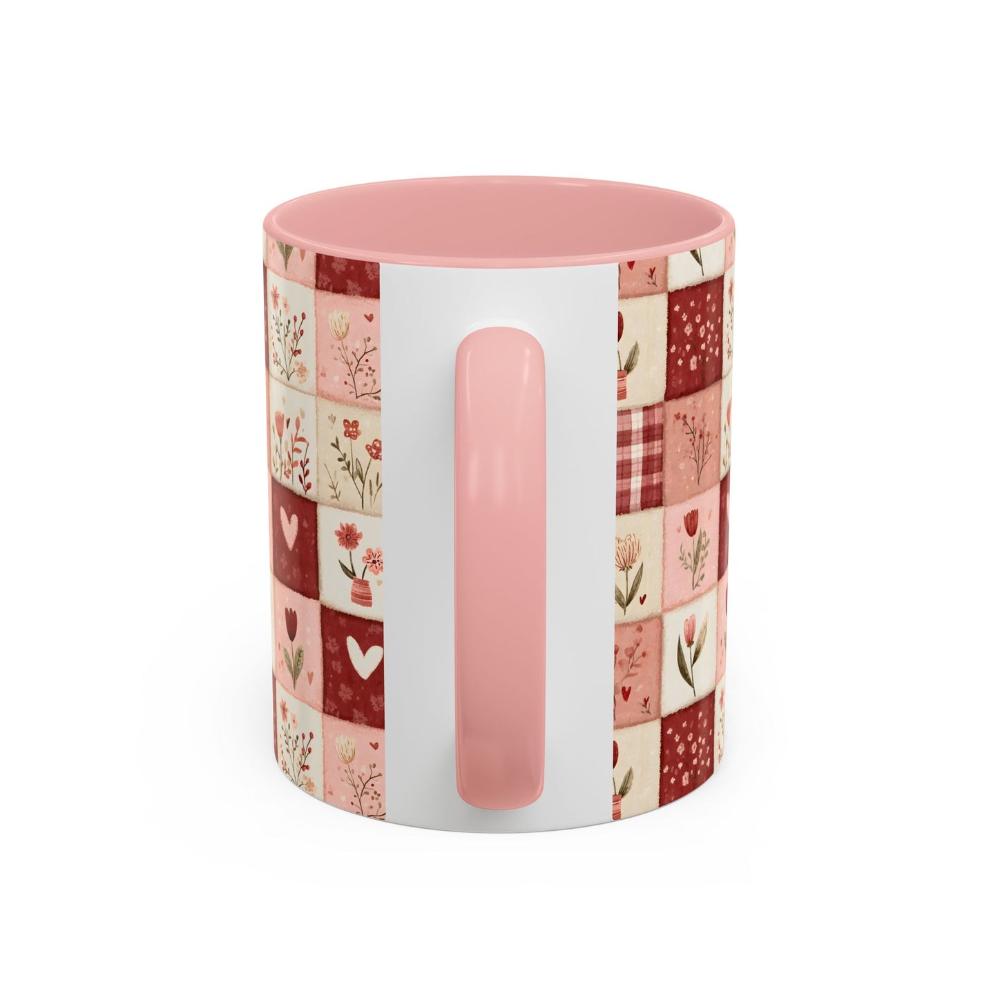Valentine's Patchwork Hearts & Flowers 11 & 15 oz. Mug