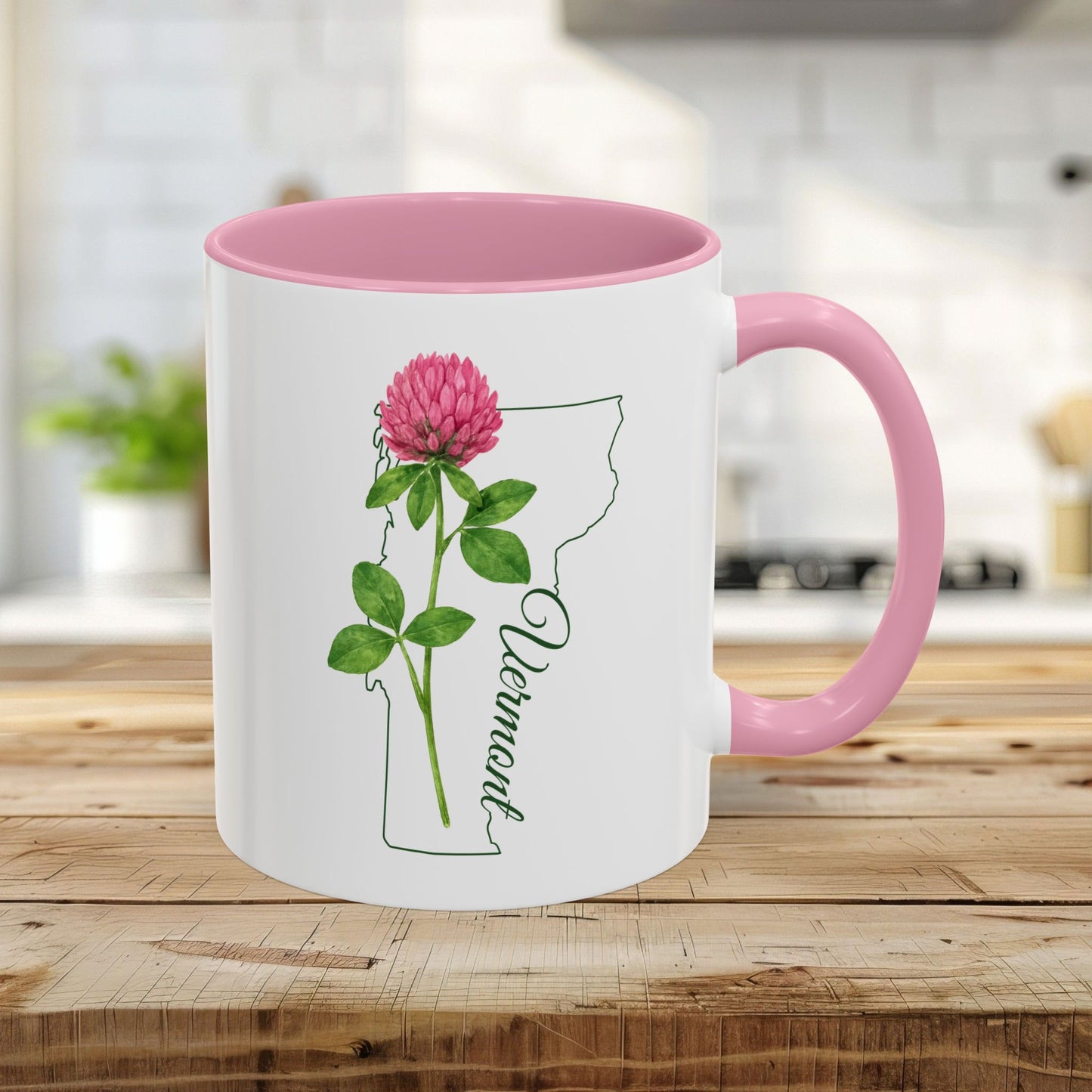 Vermont State Flower Mug – Red Clover (11/15oz)