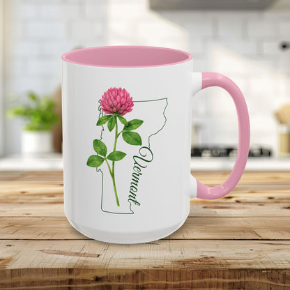 Vermont State Flower Mug – Red Clover (11/15oz)