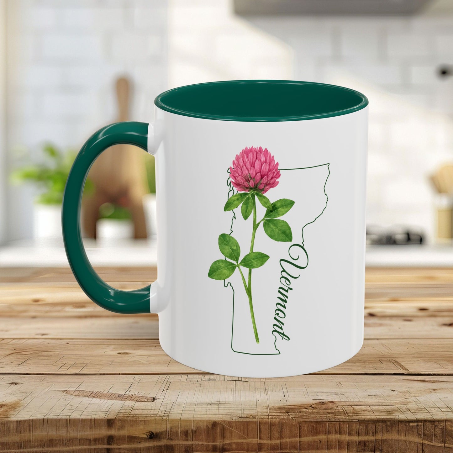 Vermont State Flower Mug – Red Clover (11/15oz)